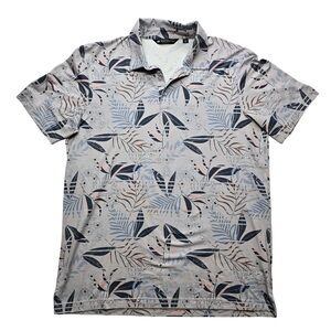 TravisMathew Floral Polo Shirt Golf Casual Resort L